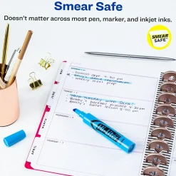 Avery Hi-Liter Desk Style Highlighters, Chisel Tip, Blue, Dozen (24016)