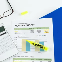 Avery Hi-Liter Desk Style Highlighters, Chisel Tip, Yellow, Dozen (24000)