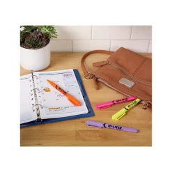 Avery Hi-Liter Stick Highlighters, Chisel, Assorted, 6/Pack (23565)