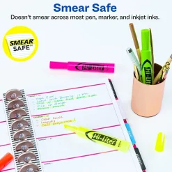 Avery Hi-Liter Tank Highlighters, Chisel, Assorted, 4/Pack (24063)