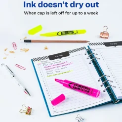 Avery Hi-Liter Tank Highlighter, Chisel Tip, Assorted, 24/Pack (29862)