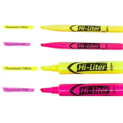 Avery Hi-Liter Tank Highlighter, Chisel Tip, Assorted, 24/Pack (29862)