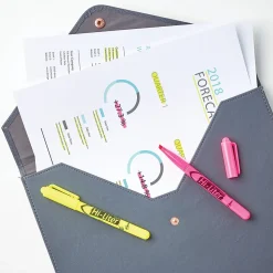 Avery Hi-Liter The Original Pen-Style Stick Highlighters, Chisel, Assorted, 24/Pack (29861)