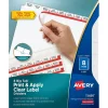 Avery Index Maker Big Tab Paper Dividers with Print & Apply Label Sheets, 8 Tabs, White (11491)