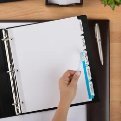 Avery Index Maker Extra-Wide Paper Dividers with Print & Apply Label Sheets, 5 Tabs, White (11438)