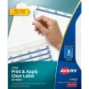 Avery Index Maker Paper Dividers with Print & Apply Label Sheets, 3 Tabs, White, 5 Sets/Pack (11435)