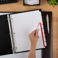 Avery Index Maker Paper Dividers with Print & Apply Label Sheets, 8 Tabs, White, 25 Sets/Pack (11447)