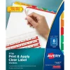 Avery Index Maker Paper Dividers with Print & Apply Label Sheets, 8 Tabs, Multicolor (11407)