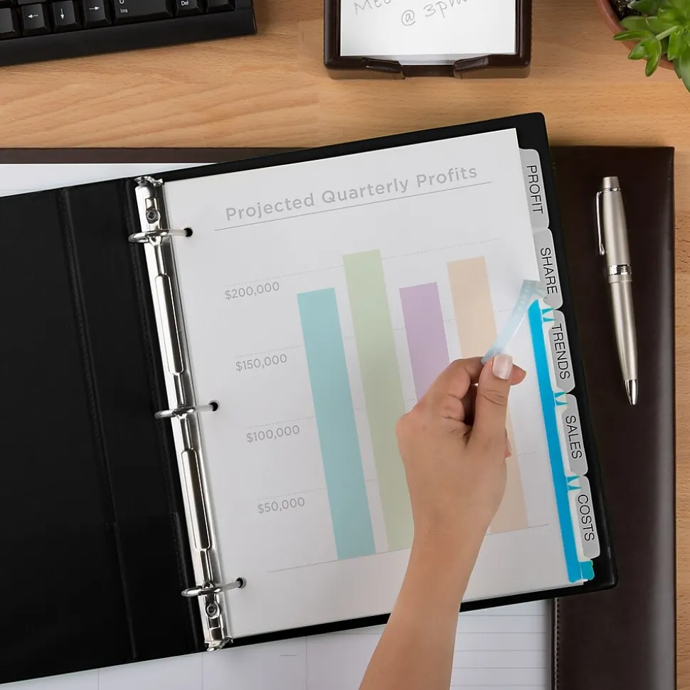 Avery Index Maker Plastic Dividers with Print & Apply Label Sheets, 5 Tabs, Multicolor, 5 Sets/Pack (12449)