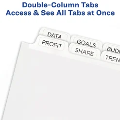 Avery Index Maker Print & Apply Dividers, 16-Tab, White, Set (13150)