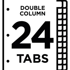 Avery Index Maker Print & Apply Dividers, 24-Tab, White, Set (13151)