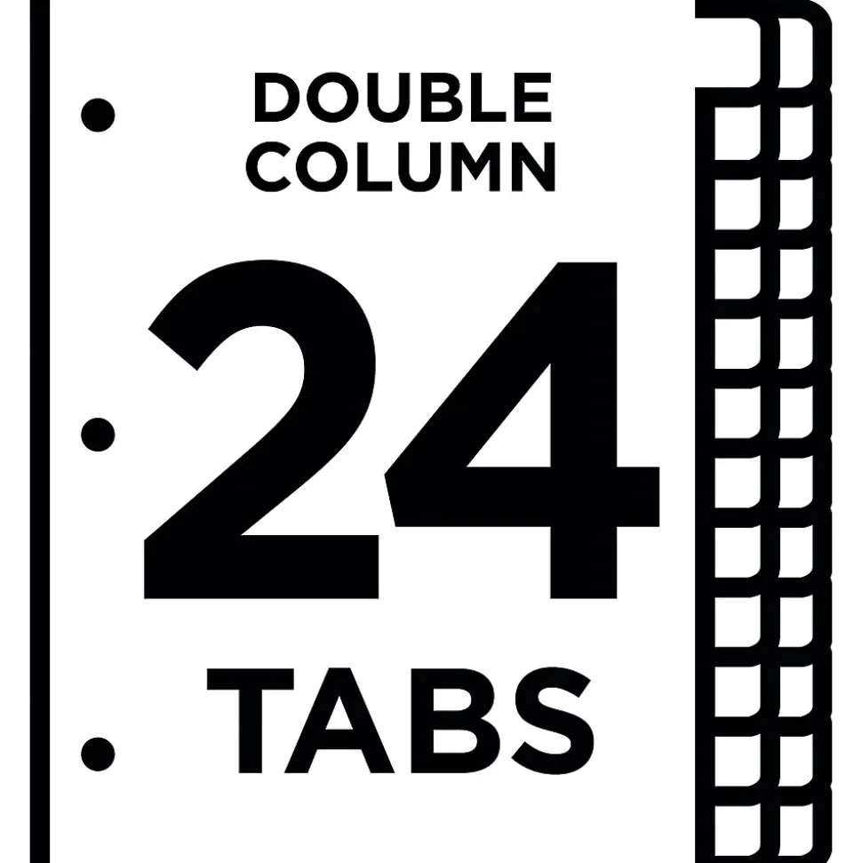 Avery Index Maker Print & Apply Dividers, 24-Tab, White, Set (13151)
