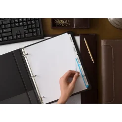 Avery IndexMaker Print & Apply Label Dividers, 5-Tab, Clear, 5/Pack (11436)