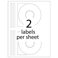 Avery Inkjet Media Labels, White Matte, 40 Disc and 80 Spine Labels/Pack (8692)