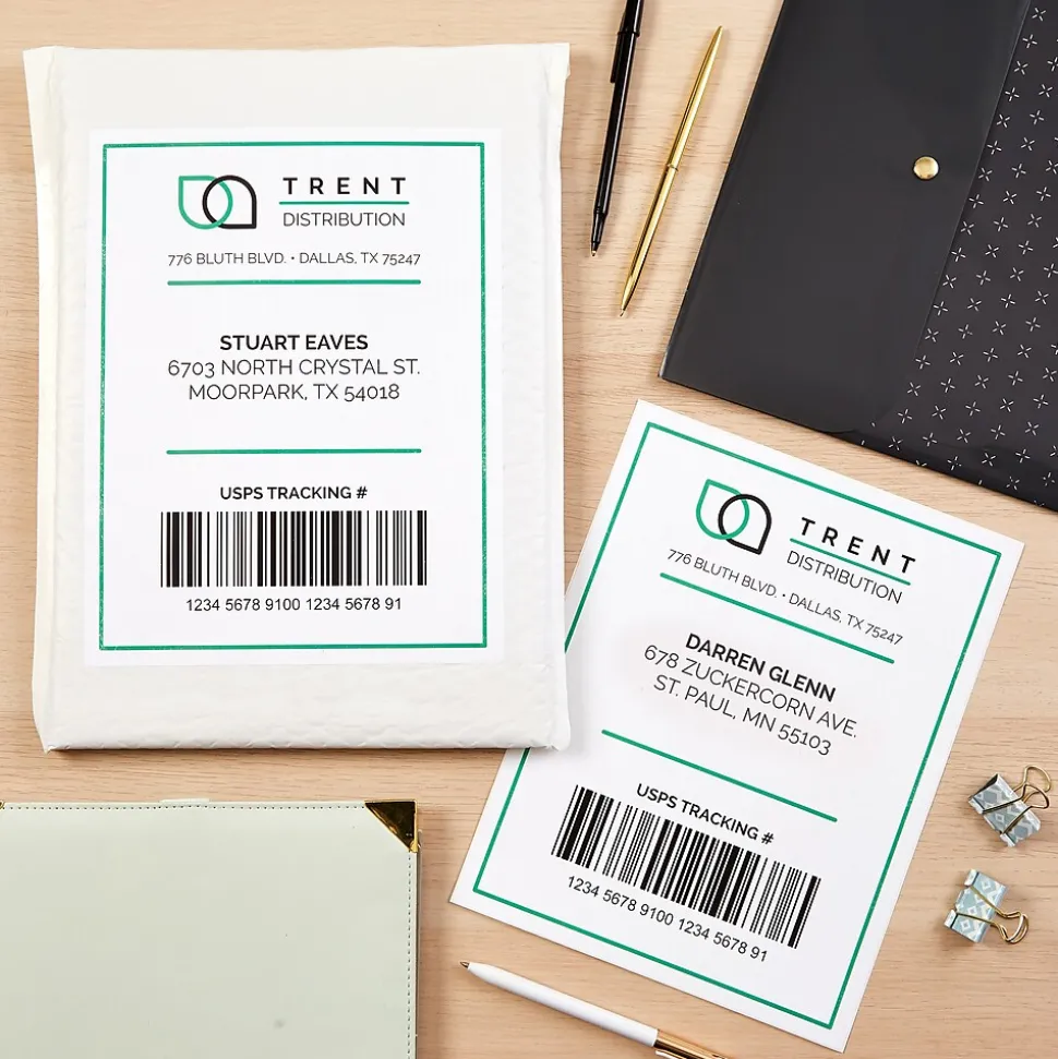 Avery Inkjet Shipping Labels, 5-1/2" x 8-1/2", White, 200 Labels/Box (8426)