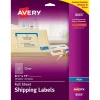 Avery Inkjet Shipping Labels, 8 1/2" x 11", Matte Clear, 25 Labels/Pack (8665)