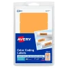 Avery Laser Color Coding Labels, 1" x 3", Neon Orange, 5/Sheet, 40 Sheets/Pack (5477)