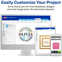 Avery Laser/Inkjet File Folder Labels, 2/3