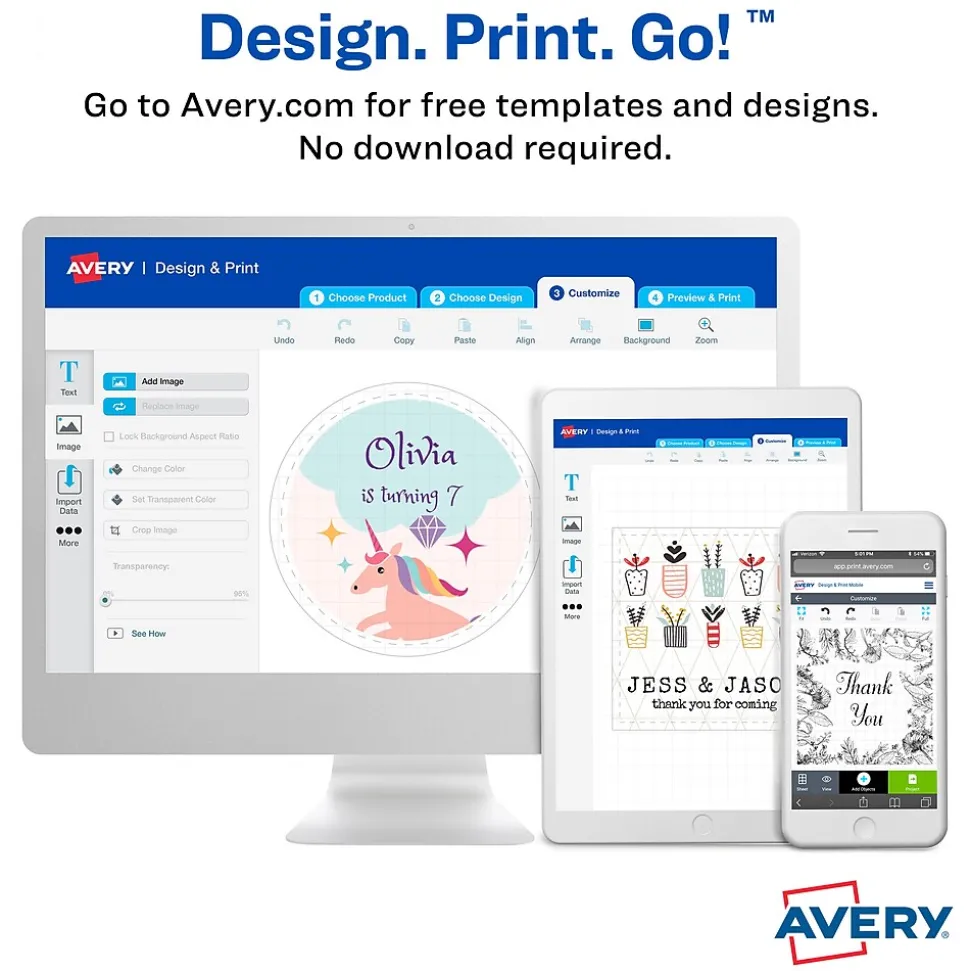 Avery Laser/Inkjet Shipping Labels, 5-1/2" x 8-1/2", White, 500 Labels/Box (95930)