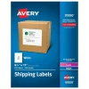 Avery Laser/Inkjet Shipping Labels, 8-1/2" x 11", White, 250 Labels/Box (95920)