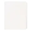 Avery Legal Blank Paper Dividers, White Unlaminated Tabs, Letter Size, 25/Pack (11949)