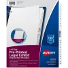 Avery Legal Exhibit Numeric Dividers, 26-Tab, Clear (11370)