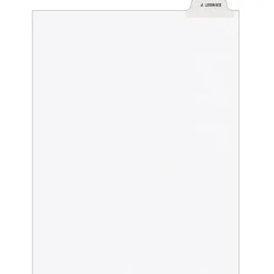 Avery Legal Pre-Printed Paper Dividers, Bottom Tab EXHIBIT F, White, Avery Style, Letter Size, 25/Pack (11945)