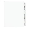 Avery Legal Pre-Printed Paper Divider Collated Set, 201-225 Tabs, White, Avery Style, Letter Size (01338)