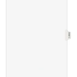 Avery Legal Pre-Printed Paper Dividers, Side Tab EXHIBIT E Tab, White, Avery Style, Letter Size, 25/Pack (01375)