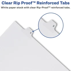 Avery Legal Pre-Printed Paper Dividers, Side Tab #3, White, Allstate Style, Letter Size, 25/Pack (82201)
