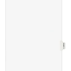 Avery Legal Pre-Printed Paper Dividers, Side Tab EXHIBIT G, White, Avery Style, Letter Size, 25/Pack (01377)