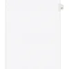 Avery Legal Pre-Printed Paper Dividers, Side Tab #27, White, Avery Style, Letter Size, 25/Pack (01027)