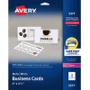 Avery Microperforated Business Cards, 2" x 3 1/2", Matte White, 250 Per Pack (5371)
