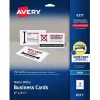 Avery Microperforated Business Cards, 2" x 3 1/2", Matte White, 250 Per Pack (8371)
