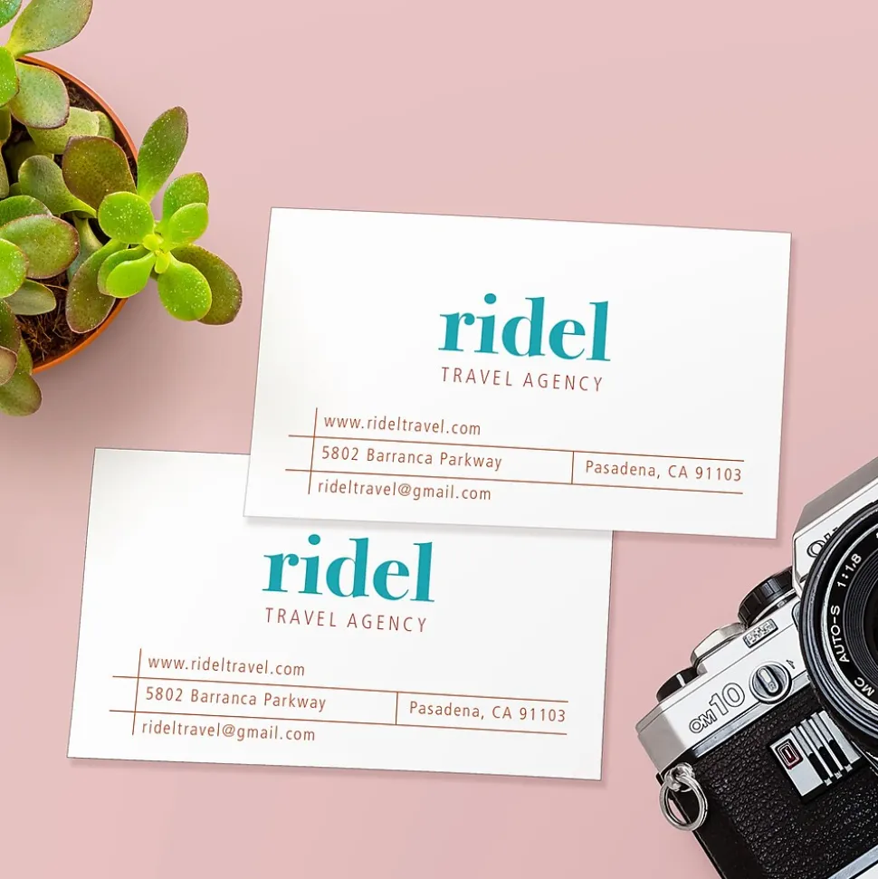 Avery Microperforated Business Cards, 2" x 3 1/2", Matte White, 250 Per Pack (8371)