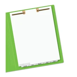 Avery Narrow Write & Erase Paper Dividers for Classification Folders, 5 Tabs, Bottom Tabs (13164)