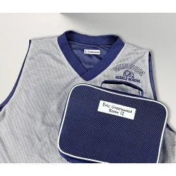 Avery No-Iron Fabric Labels, Assorted Shapes and Sizes, White, Non-Printable, 45 Labels/Pack (40700)