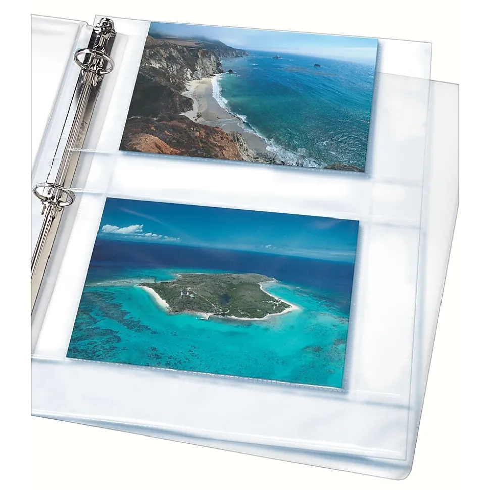 Avery Photo Pages Lightweight Sheet Protectors, 4" x 6", Clear, 10/Pack (13406)