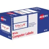 Avery Pin-Fed Address Labels, White, 1-7/16" x 4", White, 5,000 Labels/Pack (4014)