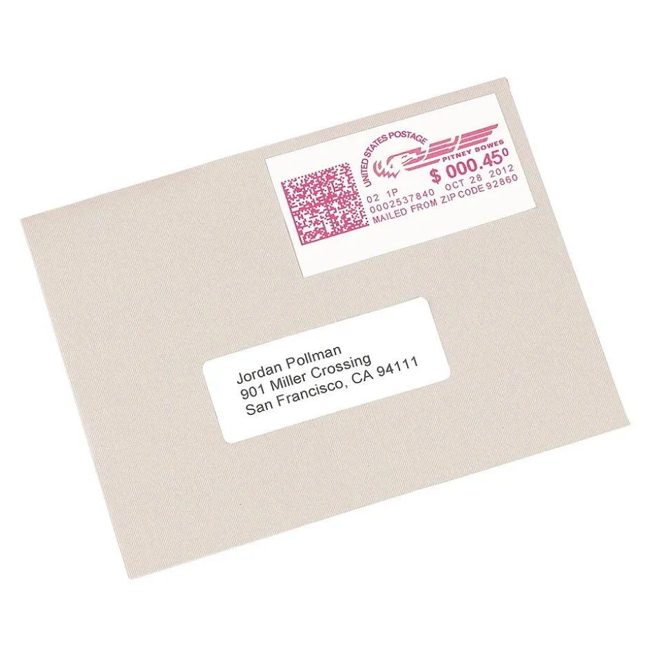 Avery Postage Meter Labels for Pitney Bowes Postage Machines, 1-1/2" x 2-3/4", White, 160 Labels/Pack (5288)