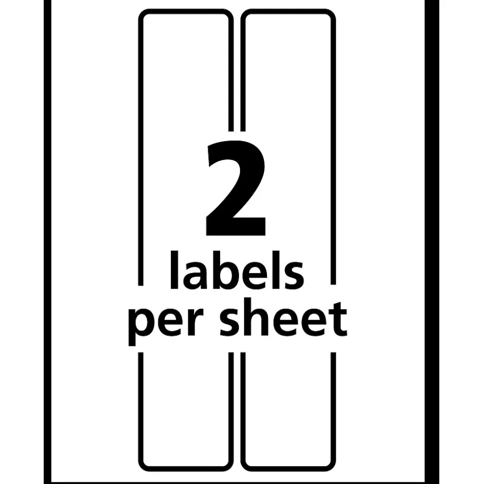Avery Postage Meter Shipping Labels, Matte White, 1 25/32" x 6", White, 60 Labels/Pack (5289)