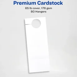 Avery Printable Door Hangers with Tear-Away Cards, 4 1/4