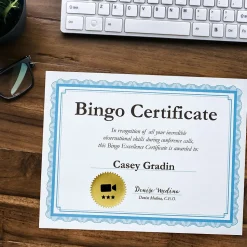 Avery Printable Inkjet Notary Seal Labels, 2" Dia, Gold Foil, 44 Seals/Pack (5868)