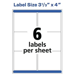 Avery Print-to-the-Edge Color Laser Shipping Labels, 3