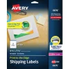 Avery Print-to-the-Edge Color Laser Shipping Labels, 4-3/4" x 7-3/4", White, 50 Labels/Pack (6876)
