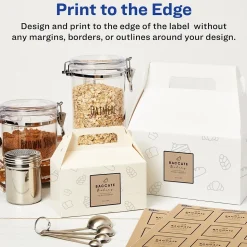 Avery Print-to-the-Edge Laser/Inkjet Square Labels, 2