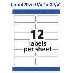Avery Print-to-the-Edge Laser/Copier Shipping Labels, 1-1/4