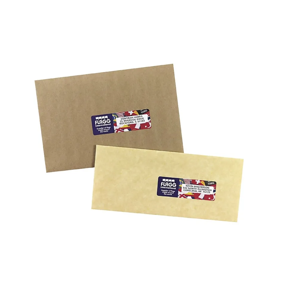 Avery Print-to-the-Edge Laser/Copier Shipping Labels, 1-1/4" x 3-3/4", White, 300 Labels/Pack (6879)