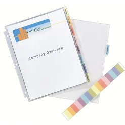 Avery Protect 'n Tab Heavyweight Sheet Protectors, 8-1/2" x 11", Clear, 1/Set (74161)