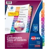 Avery Ready Index Table of Contents Pre-Printed Numeric Paper Divider, 12 Tabs, Multicolor, 1 Set (11141)